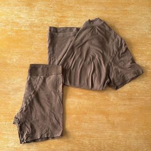 SKIMS boyfriend tee and boxers